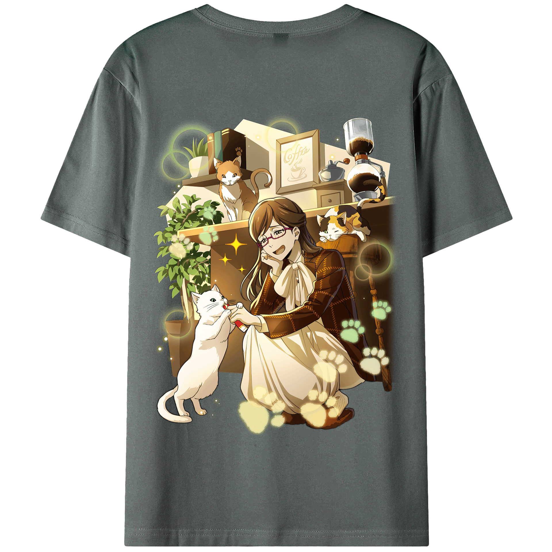 （画像用） 文豪ストレイドッグス Bungo Stray Dogs 綿100％半袖Tシャツ（背面プリント）